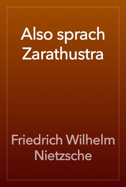 Cover Also sprach Zarathustra